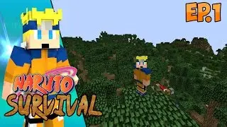 Minecraft- Naruto Survival- Ninja?! Ep.1 (Naruto Modded Series)