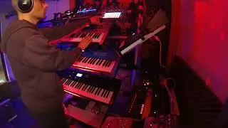 Tangerine Stars-Solina String Ensemble,Gaia 2,King Korg Neo,MX 61, Circuit Rhythm,Drumbrute Impact.