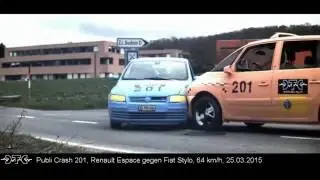 *** Crash Test Side Airbag Live 2016// Renault Espace // with 64 Km/h ***