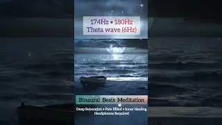 Binaural Beats freq healing music- Deep Relax&bull; ground &bull;cosmic balance| 174Hz&ndash;180Hz Theta 6Hz| Mi-ya💫