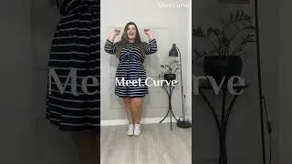Meet.Curve-Blue & White Stripe Adjustable Drawstring Women Dress
