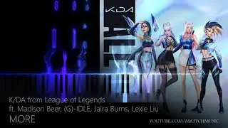 K/DA - MORE // Piano Tutorial & Sheet Music (Original Key)