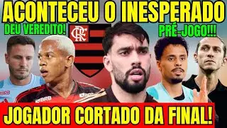 ACONTECEU O INESPERADO! FLAMENGO DEU O VEREDITO! JOGADOR CORTADO DA FINAL! DIRETORIA MUDA ESTRAT&Eacute;GIA