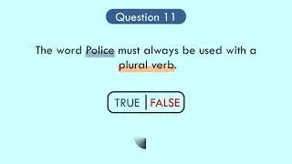 True or False Grammar Quiz
