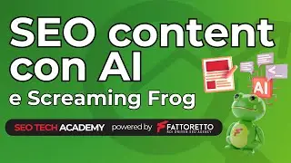 Contenuti di categoria eCommerce con AI e Screaming Frog | Corso SEO Tech | Ep.22