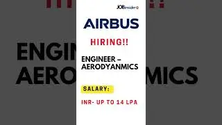 Airbus hiring Engineer - Aerodynamic | Fresher Job | Mechanical Engineer | Aerospace Engineer