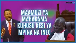 SIKILIZA MAAMUZI YA MAHAKAMA KESI YA MPINA NA INEC