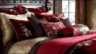 15 Glamorous Christmas-Inspired Crystal Bedding & Pillow Styling Ideas