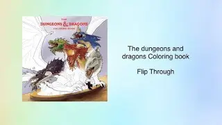 The dungeons and dragons Coloring book - Flip Through 