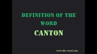 Definition of the word 