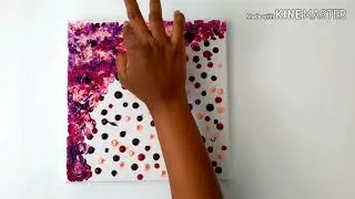 (Abstract) Painting A Day #1 / For Beginners / Easy FingerPainting