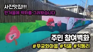 덕골이 사진맛집으로 변했습니다! #참여벽화 #무궁화마을 #덕동리