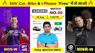NOS W vs MNR W The Hundred Women's Match Prediction, NOS W vs MNR W Match Analysis & Best Players