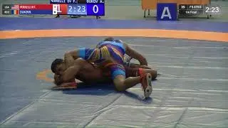 1/4 FS - 57 kg: F. PERRELLI IV (USA) v. A. DUKOV (ROU)