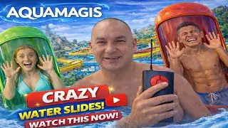 Water Slides at AquaMagis 💦 Germany 🇩🇪 | Extreme Waterpark POV 4K