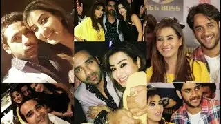 SHILPA SHINDE , PUNEESH SHARMA & BANDAGI KALRA REUNION AT SABYASACHI BIRTHDAY PARTY