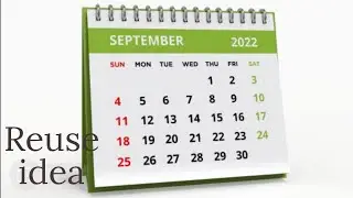 Best out of waste craft idea | waste calendar paper reuse idea