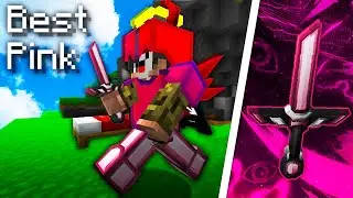 Best PINK Minecraft PVP Texture Pack l Hypixel Bedwars