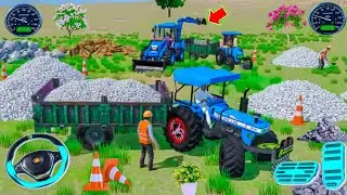 🔴Drive JCB and Loading  🪨🏗Stone onto🌋 Tractor 🚜 in Game #truck #jcb #tractor #dumper #games