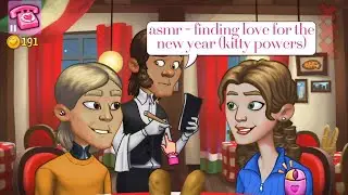 asmr - (kitty powers) finding people love for the new year + a little tapping