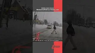 Dużo śniegu, trudne warunki i chwila nieuwagi - 19-letek potrąca 16-letnią pieszą. Ku przestrodze!
