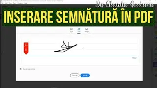 Inserare semnatura electronica in PDF