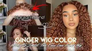 GINGER HAIR COLOR | WATCH ME COLOR+ INSTALL THIS LACE FRONT WIG | ft. INCOLORWIG