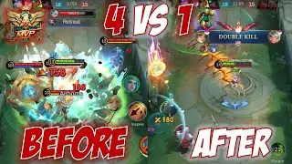 BEST RECCOMENDATION EMBLEM AND BUILD FOR EDITH EXP LANE WITH EPIC GAMEPLAY 4 VS 1 - Mobile Legends