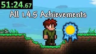 Terraria 1.4.5 is HERE! Speedrunning all Acheivements :)