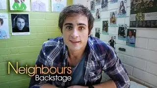 Chris Milligan and Bossy - Neighbours BTS