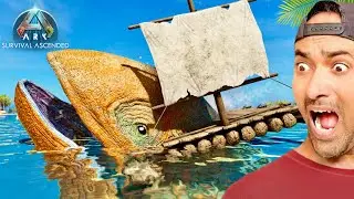 I FOUND A GIANT SEA MONSTER😱 (LEEDSICHTHYS ARK) ARK SURVIVAL ASCENDED