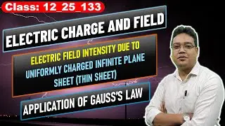 Electric Field Due to an Infinite Plane Sheet | Class 12 Physics | JEE | NEET | Gauss Law