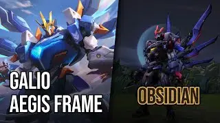 Aegis Frame Galio Skin - Obsidian | League of Legends | Chromas Skin