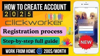 How to Create clickworker Account | Clickworker Registration Step-by-Step bangla | 2025 registration