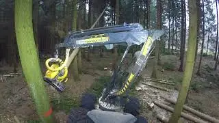 World Amazing Modern Log Splitter, Chainsaw, Circular Saw Intelligent Technology Ponsse ErgoChopping