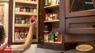 Spice rack in a wall cabinet - Showplace kitchen convenience accessories