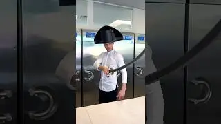 I was challenged to recreate the iconic hat & sword from the new Napoleon movie! ⚔️ #amauryguichon