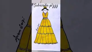 do you like yellow dress#watercolour#colouringart#drawing#art#viralart#viralshort