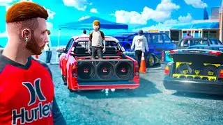 GTA V - VIDA REAL | LEVEI MEU FILHO NO ENCONTRO DE CARRO . #762