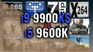 Intel i9 9900KS vs i5 9600K Benchmarks | Test Review | Gaming | 15 Tests