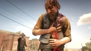 Red Dead 2 - Revolver Gameplay - Brutal Kills - Funny Moments - Ragdoll Physics Euphoria