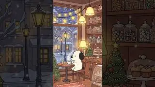 Snoopy&rsquo;s Cozy Winter Caf&eacute; ❄️☕ | Warm Lofi Beats, Snowfall Outside & Soft Lights | Relax & Focus ✨