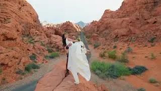 Multi-Pitch Rock Climbing Wedding in Red Rock Canyon, Nevada || Amy + Zach
