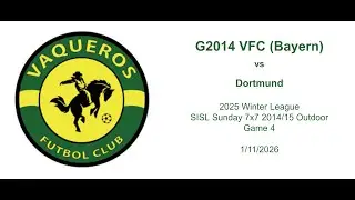 G2014 VFC (Bayern) - Dortmund - Week 4 - 2025 Winter SISL Sunday 7x7 2014/15