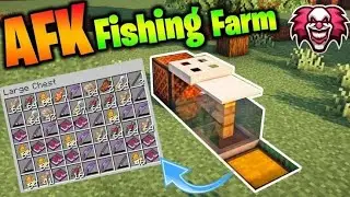 Afk Fish Farm IN 7 STEPS Simple& Easy #minecraft #minecraftafk