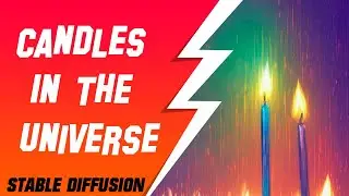 🔴 Candles In The Universe  Colorfully  Detailed Illustration  Digital Art 🔴