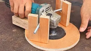 Surprising idea and little-known tips for using angle grinders / DIY woodworking tool
