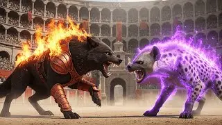 Joker’s Revenge: Assassin Black Wolf vs. Giant Hyena | The Ultimate Arena Battle