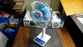 扇風機スケールモデルの組み立て　DOYUSHA MOTOR FAN PLASTIC MODEL KIT