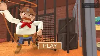 ESCAPE COWBOY ROBBY'S EVIL BANK RUN Obby roblox Gameplay Walkthrough No Death 4K